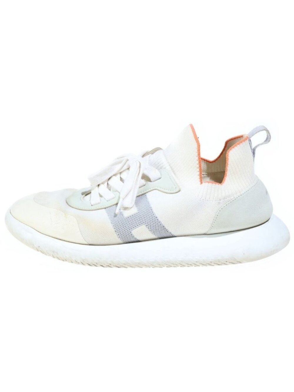 Hermes Crew Mules Low-Top Sneakers White